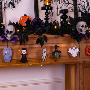 24 pcs Halloween Wooden Hanging Ornaments - SHareconn