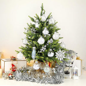 86pcs Shatterproof Plastic Clear Christmas Balls Ornaments Set - SHareconn