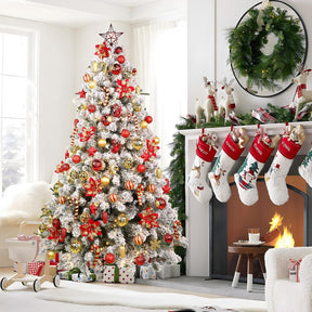 128pcs Christmas Balls Ornaments Set