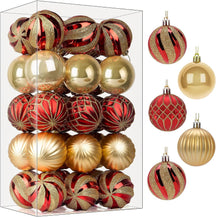 30ct 2.36 Inch Christmas Tree Shatterproof Plastic Balls Ornaments-60mm - SHareconn