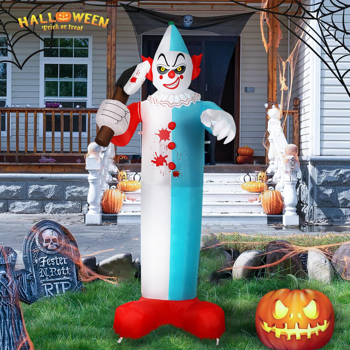 8FT Halloween Inflatables Joker - SHareconn