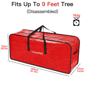 Christmas Tree Storage Bag with Reinforced Handles & Dual Zipper - SHareconn