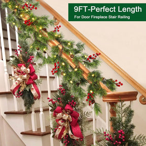 2Pack SHareconn 9FT Smokey Christmas Garland