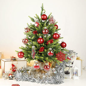 SHareconn 86PCS Red Christmas Ball Decoration Set