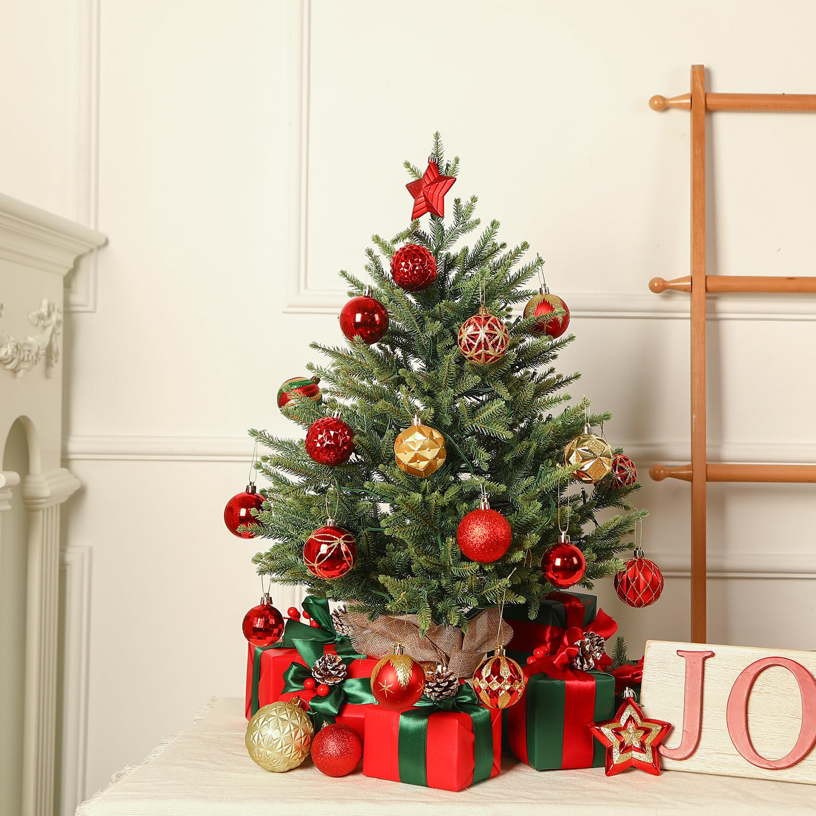 2ft Prelit Artificial Small Mini Christmas Tree